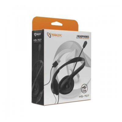 SBOX HS-707 Mikrofonos fejhallgató USB